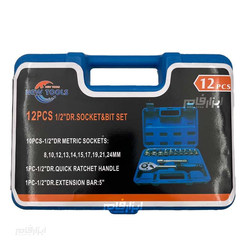 جعبه بکس 12 پارچه New Tools مدل NT-12PCS 4 جعبه بکس 12 پارچه New Tools مدل NT-12PCS