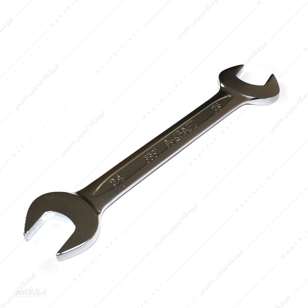 آچار دو سر تخت آتا سایز 24*26 1 آچار دو سر تخت آتا سایز 24*26