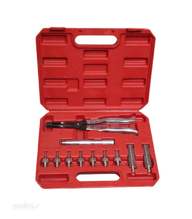 ست 11 پارچه انبر ساق سوپاپ (سیل کش) و جا انداز کاسه نمد سوپاپ USSTA TOOLS 1 USSTA TOOLS