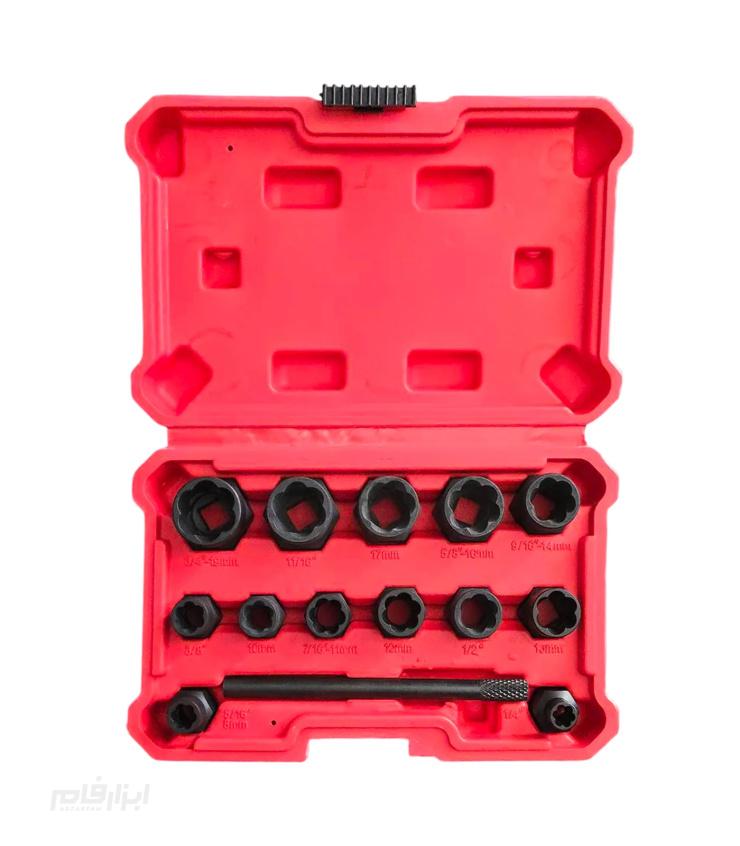 ست بکس 14عددی پیچ هرز و گرد شده Damaged bolt extractor 1 Damaged bolt extractor